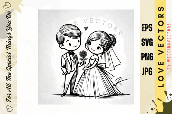 C388: Capturing Timeless Romance in Vector Art