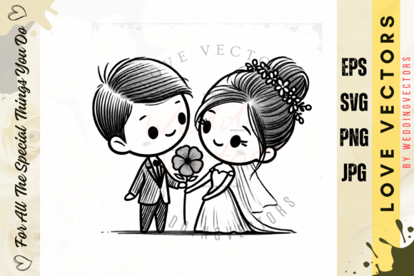 C39: The Boho-Chic Wedding Illustration for Romantic Design