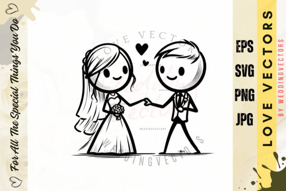 C3941: Elegant Vectors for Your Wedding Designs