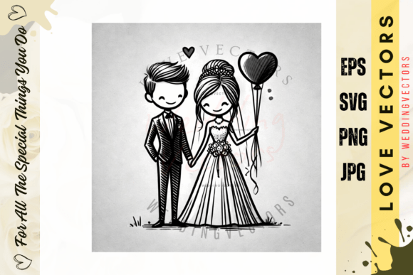 Elegant Love Vectors: A Designer's Guide to Wedding Suite C3755