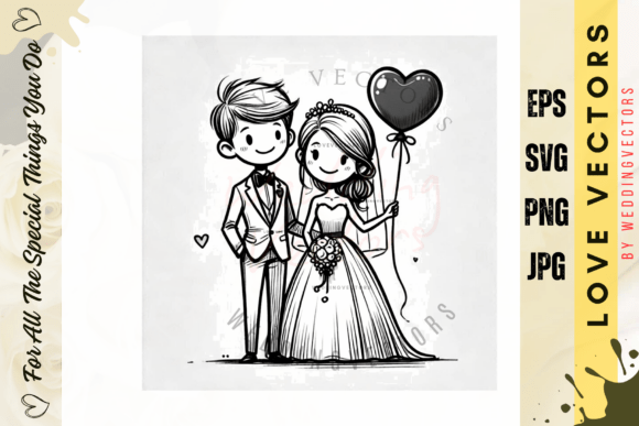 Elegant Wedding Vectors for Timeless Design Projects