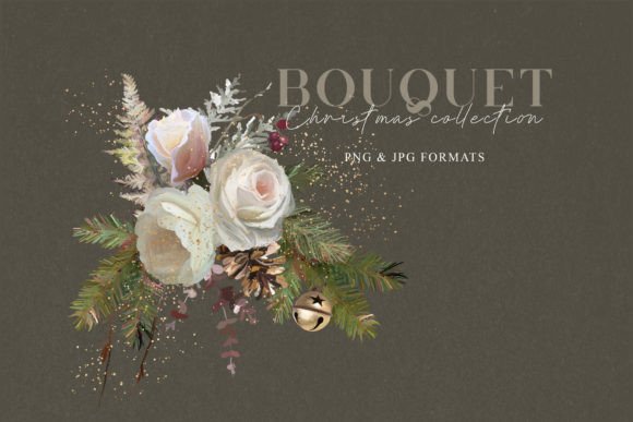 Enchanting Floral Bouquet Wedding Clipart for Your Designs