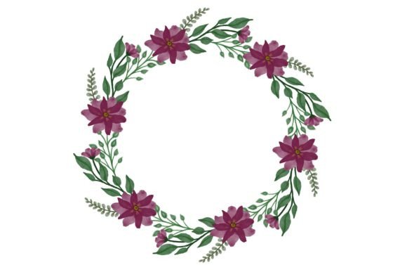 Enchanting Red Floral Wreath Designs for Wedding Cards & Beyond