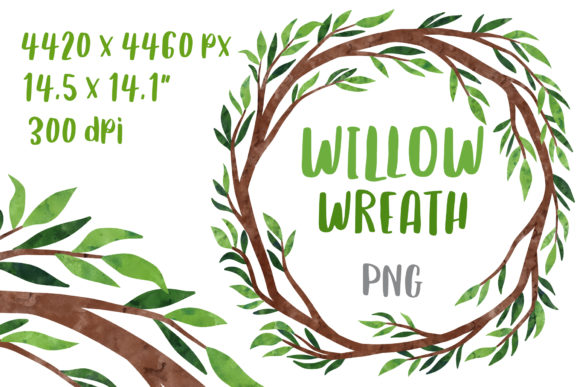 Forest Wedding Wreath Clipart: Your Next Design Asset