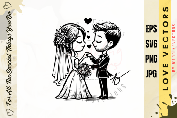 Soft Pastel Wedding Vectors: Capturing Love in Design