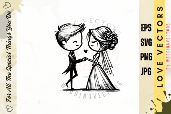 The Alluring C3961: A Vector Set for Wedding Romance