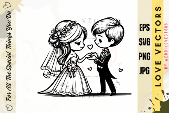 The Art of Romance: Capturing Timeless Love in Vector Design